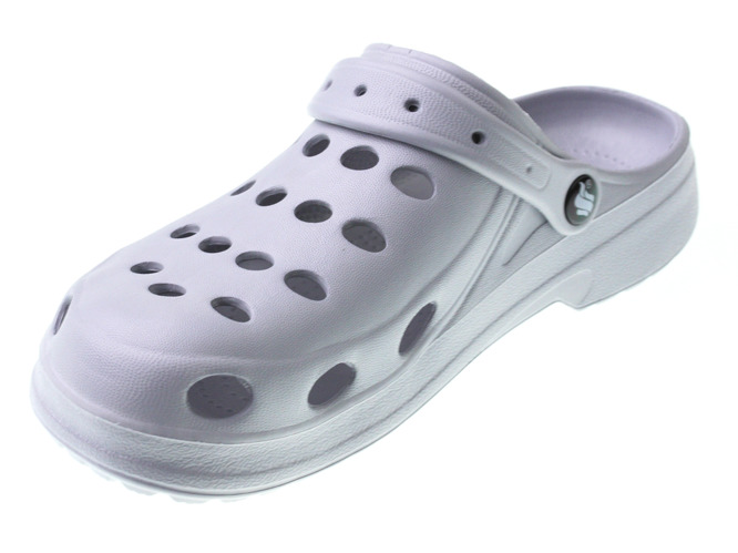 Women's pool slippers PLAME DA-002LGY grey size 36-41