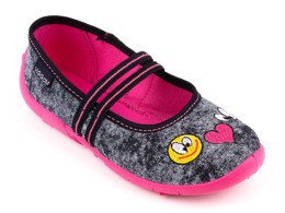 Tenisówki dziewczęce Viggami OLGA HAFT szare rozm.26-36