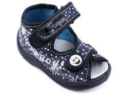 Tenisówki dziecięce Viggami KARO BOY granatowe rozm.18,5