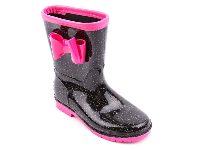 Children's rubber boots LaNo CFMTT-02BL black size 30-35