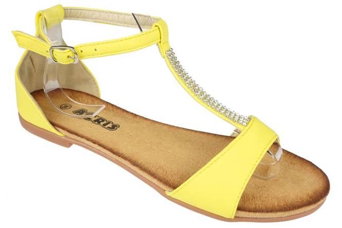 Acris DSM1352YE women's sandals yellow size 36-41