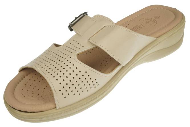 Women's slippers JStar DA14-26280-2BE beige size 36-41