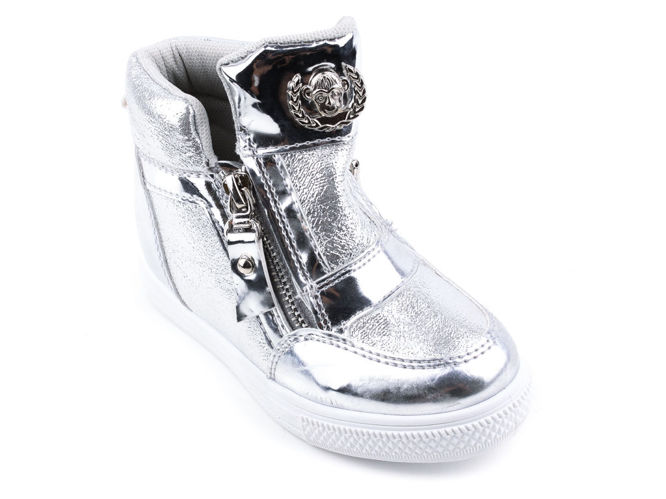 Children's transitional shoes Haver BG115AD-3SI silver size 25-30