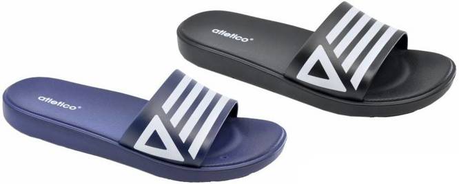 Men's pool slippers Atletico ME7172-E40M navy blue or black sizes 40-45