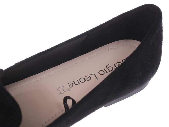 Women's loafers Sergio Leone DBL600CZMI black size 36-40