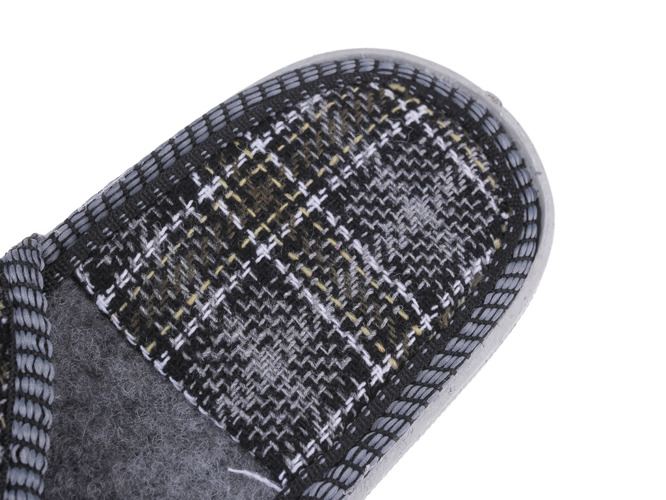 Men's textile slippers Fatex M368 gray size 41-46