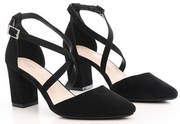 Sandały damskie Sergio Leone DSK841CZMI czarne rozm.36-40