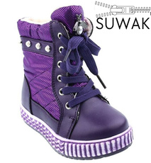 Śniegowce dziecięce Clibee AH703-6PU fioletowe rozm.22-27