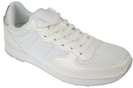 Buty sportowe męskie MSTR M5535A-1WH holograficzne białe rozm.41-46