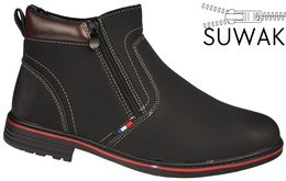 Obuwie zimowe męskie Purlina M9366-1BL czarne rozm.40-46