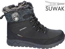 Śniegowce damskie American Club RSN-25 czarne rozm.37-41