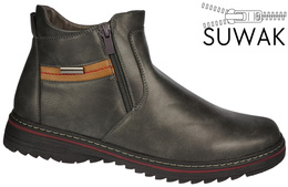 Buty zimowe męskie Skotnicki MB-4-0602GY szare rozm.41-46