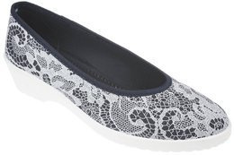 Tenisówki damskie Skarpol 137 KORONKA granatowo-białe rozm.37-41