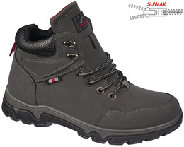 Buty zimowe męskie Le Scarpe MA8019-4DGY popielate rozm.41-46