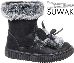 Buty zimowe dziecięce American Club BGC-27 czarne rozm.27-31