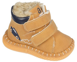 Buty zimowe dziecięce Apawwa 0FD114CA camelowe rozm.18-21