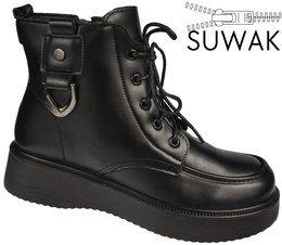 Obuwie zimowe damski Le Scarpe DA7156-1BL czarne rozm.36-41