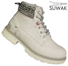 Buty zimowe dziecięce American Club C-708121-W białe rozm.32-36