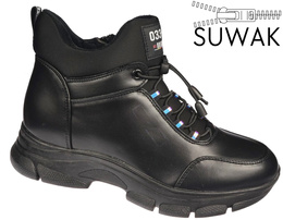 Obuwie przejściowe damskie Purlina DHJ38-1CBL czarne rozm.39-43