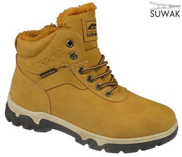 Buty zimowe męskie Le Scarpe MA8130-19YE camelowe rozm.39-43