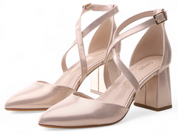 Sandały damskie Sergio Leone DSK840ZLBL złote rozm.36-40