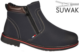 Obuwie zimowe męskie Purlina M9366-2BU granatowe rozm.40-46